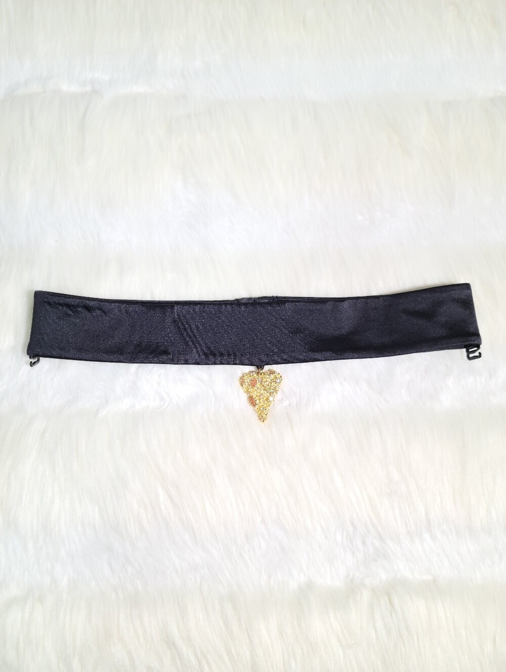 SKIMS x Veneda Carter Stretch Satin 14k Gold-Plated Choker NEW
